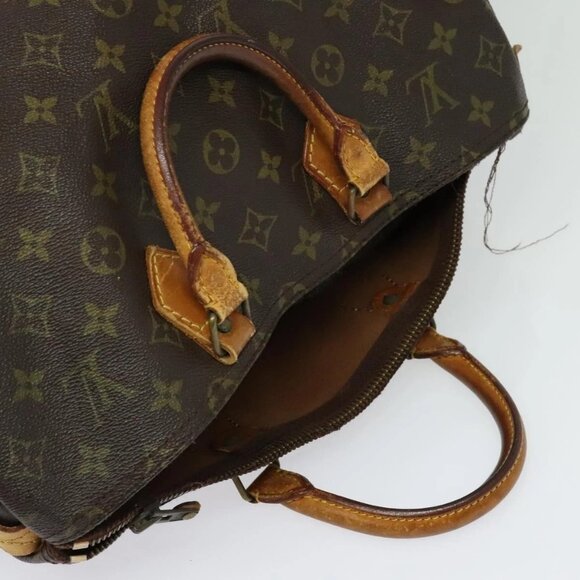LOUIS VUITTON Monogram Speedy 35 Hand Bag M41524 LV Auth 135839 - Picture 7 of 16